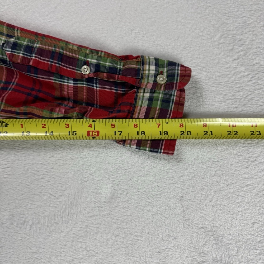 Ralph Lauren Shirt Mens Large Red Plaid Button Down Pony Classic Fit Preppy - Picture 14 of 14